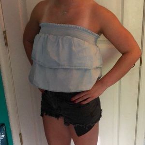Aerie ruffle tube top
